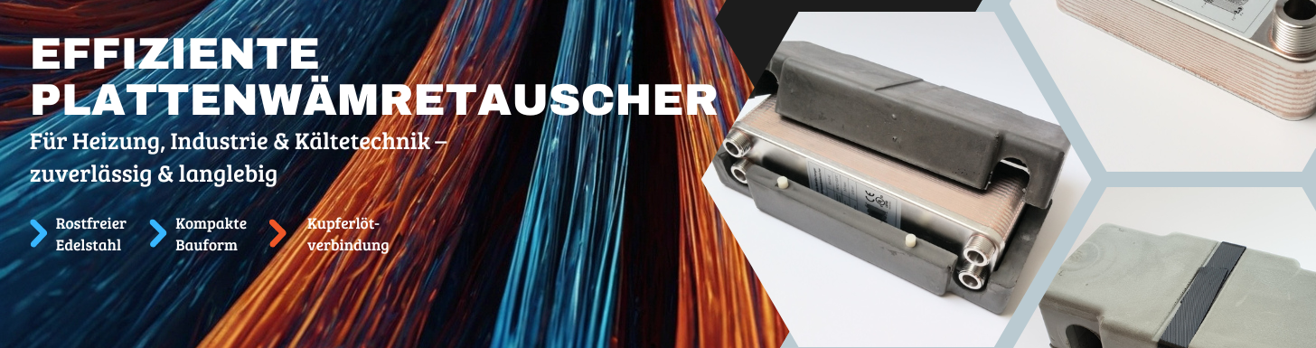Effiziente Plattenwärmetauscher Banner: Für Heizung, Industrie & Kältetechnik - zuverlässig & langlebig