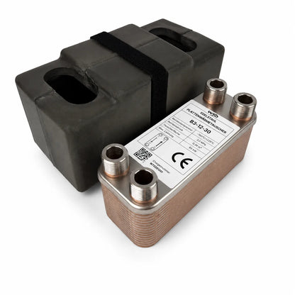 Edelstahl Plattenwärmetauscher B3-12-30 - 0,36 m², 65 kW